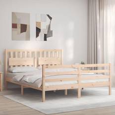 Sängyt ja Patjat vidaXL Sängynrunko Päädyllä 5FT King Size