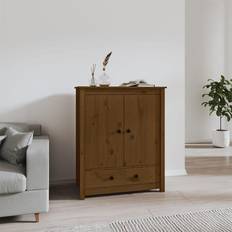 vidaXL højskab 83x41,5x100 massivt Opbevaringsskab