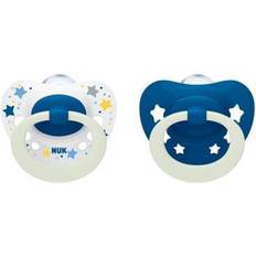 Barn- & Babytillbehör Nuk Signature Dummy Med Ljuseffekt 2 Stycken