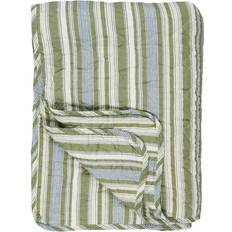Ib laursen quilt grøn Ib Laursen striber Tæppe Hvid, Blå, Grøn, Grå, Beige (180x130cm)