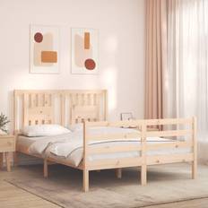 vidaXL Sengeramme Med Hodegavl 120x200 Cm Heltre Sängram