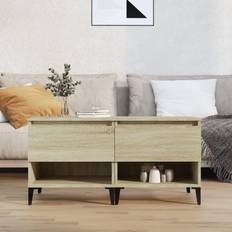 vidaXL 2 konstrueret træ sonoma-eg Småbord