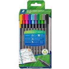 Finelinere på tilbud Staedtler TRIPLUS FINELINER 0,3MM RCP 10/ASS Bestillingsvare, leveringstiden kan ikke oplyses