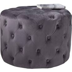 Native Mystique Tufted Velvet Foot Stool