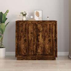 Möbler vidaXL Skänk rökfärgad ek Sideboard 80x75cm
