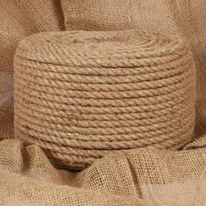 Fils et Fournitures de Couture vidaXL Jute Rope 50 m Long 10 mm Thick N/A