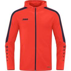 Orange - Trainingsbekleidung Pullover JAKO Power Hooded Jacket - Flame/Marine