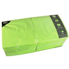 Vert Serviettes en papier Papstar lot de 20 serviettes, 330 x 330 mm, 3 couches, vert pomme