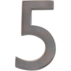 Architectural Mailboxes 4 Flush Mount House Number Brass/Metal