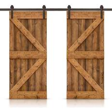 Calhome CALHOME 72 Stained Sliding Door (x82.7")
