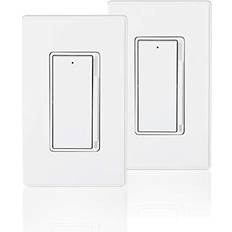 Electrical Accessories Coby 600-Watt Single Pole Slide Dimmer in White Wayfair White