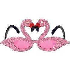 Beistle Adjustable Glittered Flamingo Fanci-Frame, Pink/Red