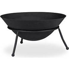 Focolari Relaxdays Braciere da Giardino in Ghisa 32x60 cm Nero