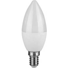Edison e14 V-TAC LED-lampa Edison E14-attack, 3,7W motsvarande 25 W320 Lumen 6 400 K kallt vit 180° ljusstråleöppning maximal effektivitet och energibesparing set om 1