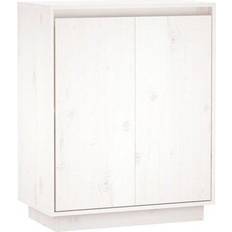 vidaXL beBasic Skänk Vit 60 x 34 x 75 cm Massiv Furu Sideboard