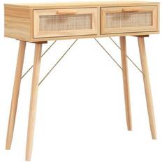 Wood Console Tables vidaXL Solid Wood Pine 80 x 30 x 75 cm Console Table