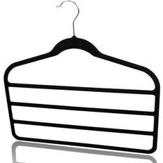 Black Hangers Sunbeam Home Basics Pant Closet Pack of 3 Black Trouser Hanger