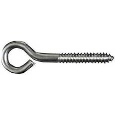 Silver Fasteners National Hardware 5 L Silver Stainless Steel Lag Screw Eye 1 pk