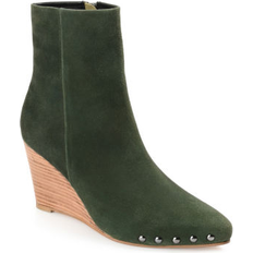 Shoes Journee Signature Women's Reeya Studded Bootie Olive Olive