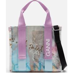 Purple - Women Totes & Shopping Bags Ganni Tech Small Recycled Canvas Tote Bag