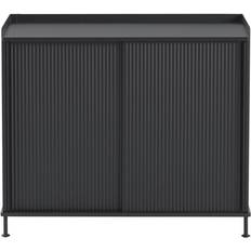 Sort Skænke Muuto Enfold 45 x 148 cm Antracitgrå Skænk