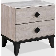 Beige Bedside Tables Adore Decor Micah Modern Square Bedside Table