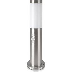 A Pali di protezione V-TAC E27 Bollard Lamp 45 cm PIR Sensor With Stainless Steel Body Satin Nickel IP44 Palo di protezione