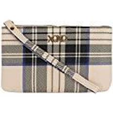 Xoxo Women’s Large Tan Plaid Saffiano Wristlet