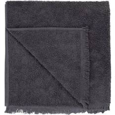 Blomus Frino Terry Bath Towel Gray, Black (140x70cm)