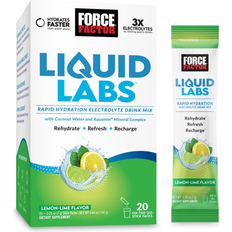 Vitamins & Supplements Force Factor Liquid Labs Rapid Hydration Electrolyte Drink Mix Lemon Lime