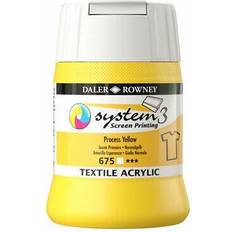 Amarillo Pinturas Textiles Daler-rowney system3 250ml textile screen printing acrylic paint process yell