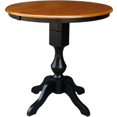 Counter height pedestal table International Concepts 36" Round Top Pedestal Dining Table