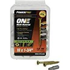 Fasteners Hillman POWERPRO ONE No. 10 X 1-3/4 L Star Flat Head Multi-Material Screw 1 lb 106 pk