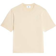 AMI Paris Tonal De Coeur T-shirt - Vanilla