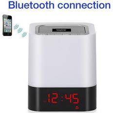 Alarm Clocks Boytone Clock Radio Touch Lamp with Red LED BT-83CR