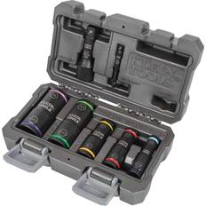 Tool Kits Klein Tools 66070 Impact Socket Impact Driver Socket, Five Adapters Tool Kit