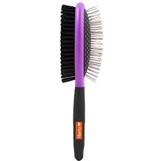 Hartz Groomers Best Black/Purple Dog Brush Combo