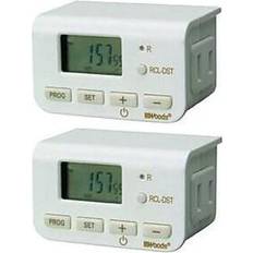 Southwire Timers Southwire Woods Indoor 24 hrs Digit Timer, White, 2/Pack 50007CC White