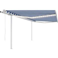 vidaXL Automatic Awning with LED Wind Sensor 4x3 m