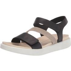ecco Flowt W Flade Sandaler I Nubuck Til Damer - Sort
