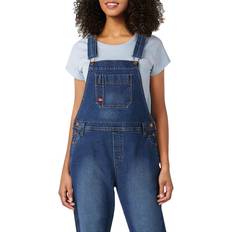 Dickies womens Boyfriend Bib Overall, Retro Stonewash