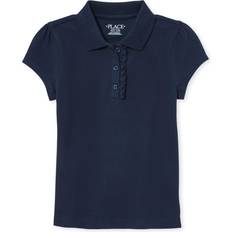 The Children's Place Girl's Uniform Ruffle Pique Polo - Tidal ( 2044391_IV)