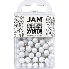 Office Supplies Jam Paper Colorful Push Pins Round Head Map Thumb Tacks 100 Pack