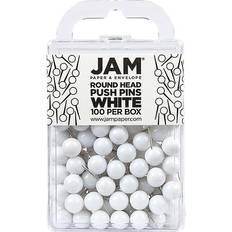 Jam Paper Colorful Round Push Pins, 100ct.