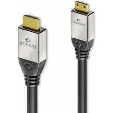 Sonero Premium High Speed Mini HDMI Cable with Ethernet 2.00 m UltraHD 4K 60Hz 18Gbps Black