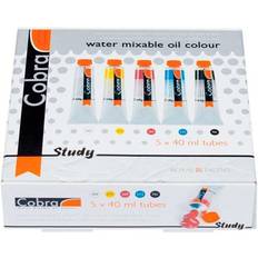 Cobra Study Water Mixable Oil Colour 5x40ml