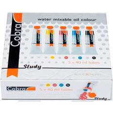 Study Water Mixable Oil Colour 5x40ml