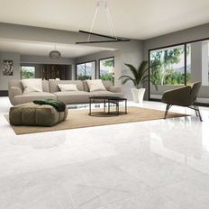 Tiles The Tile Life The Tile Life Opera 12" 24" Glossy White Porcelain Wall Floor Tile - White