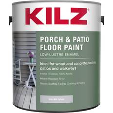 Interior paint KILZ Porch Paint Interior/Exterior Low-Lustre Enamel Silver, Gray