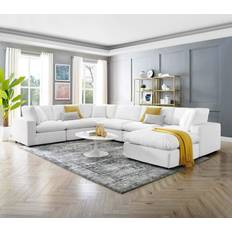 7 piece sectional sofa modway Commix Collection Overstuffed Performance Velvet Sofa